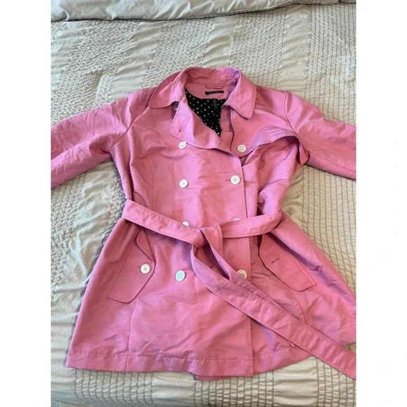 Women’s Lauren Ralph Lauren Pink Trench Coat Jacket